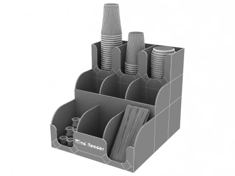 Cups Organizer Dispenser 3D Model