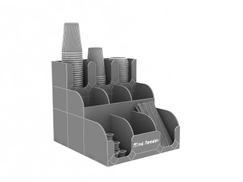Cups Organizer Dispenser 3D Model