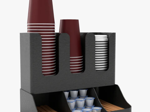 Dispensador Organizador de Copos Modelo 3D