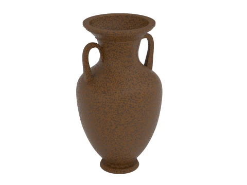 Antiqued Greek Terracotta Amphora 3D Model