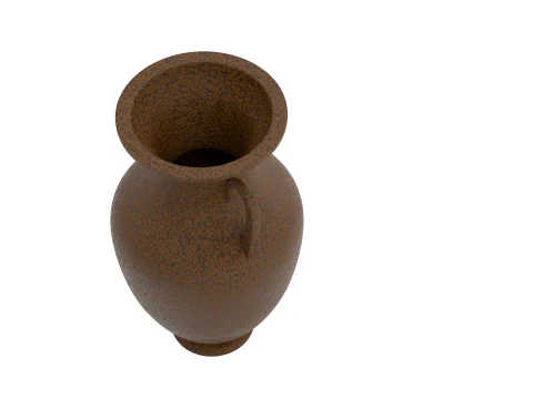Antiqued Greek Terracotta Amphora 3D Model