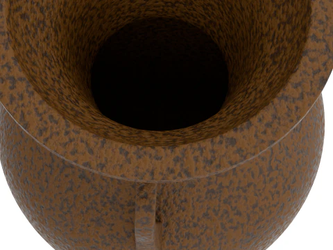 Antiqued Greek Terracotta Amphora 3D Model