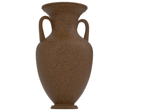 Antiqued Greek Terracotta Amphora 3D Model