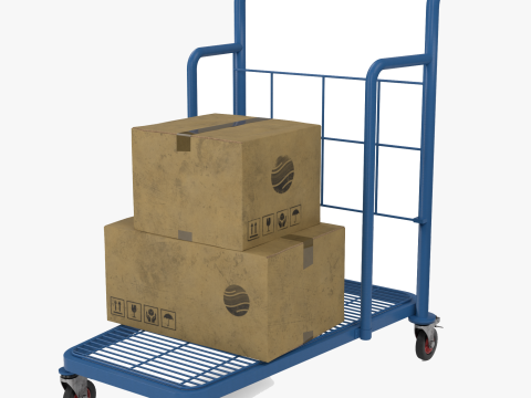 産業用トロリー 3Dモデル