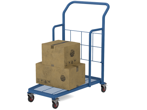 Industrial Trolley 3D Model