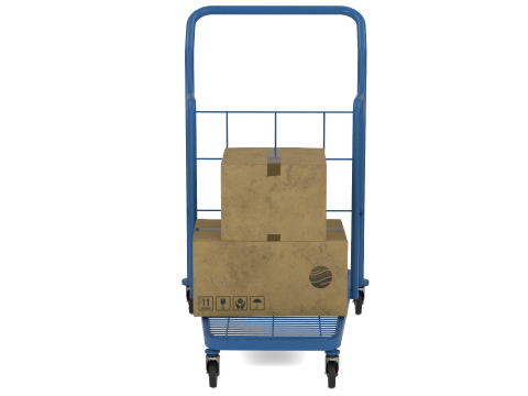 Industrial Trolley 3D Model