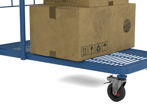 Industrial Trolley 3D Model