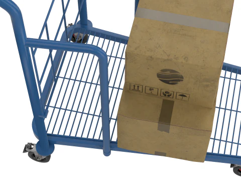 Carro industrial Modelo 3D