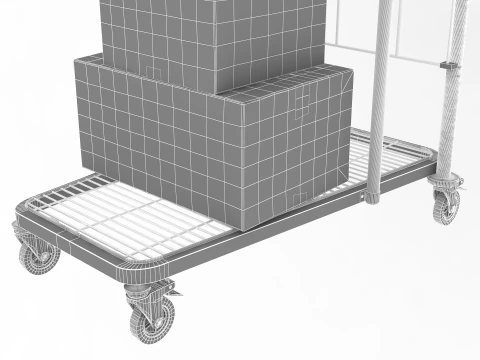 Carro industrial Modelo 3D