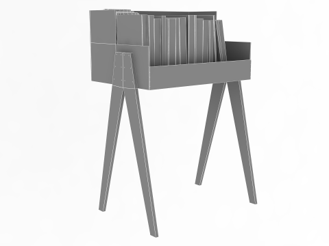 Подставка для хранения пластинок 3D Модель