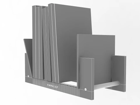 Record Storage Stand 3D Model