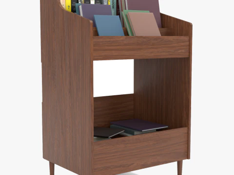 Supporto per la conservazione dei dischi dei libri Modello 3D