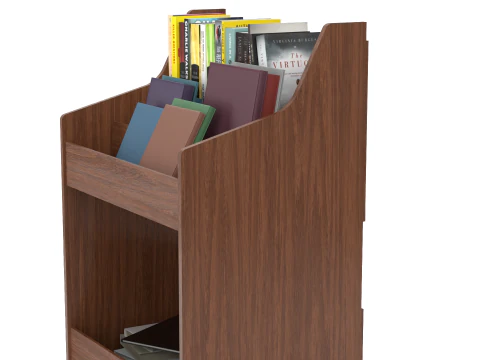 Book Record Storage Stand 3D Model