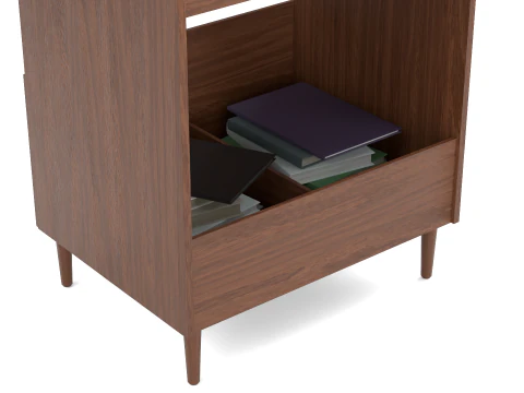 Book Record Storage Stand 3D Model