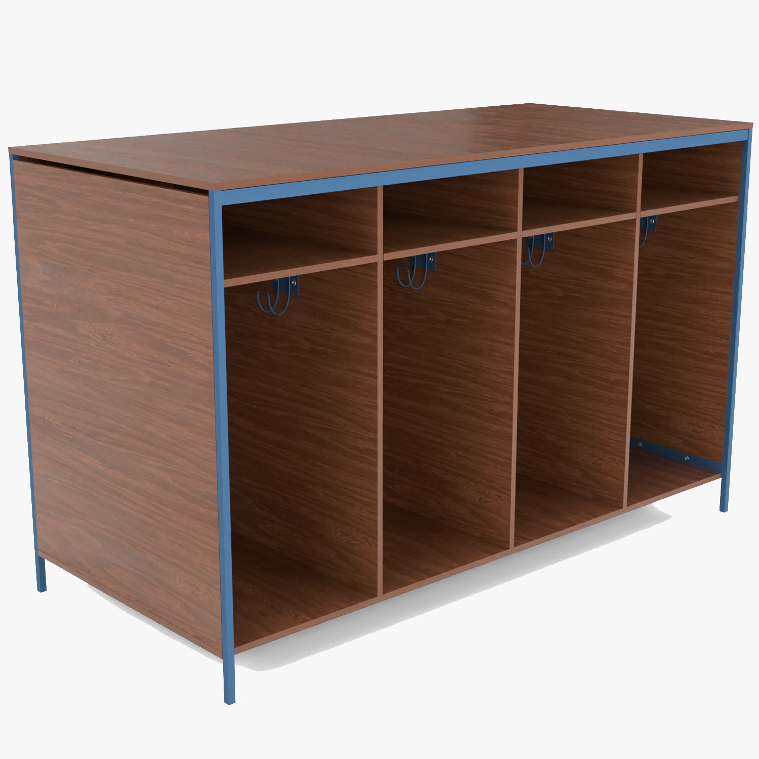 Books Record Storage Desk 3D Model .c4d .max .obj .3ds .fbx .stl .blend