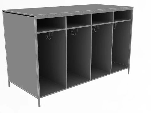 Books Record Storage Desk 3D Model