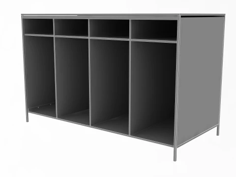 Books Record Storage Desk 3D Model