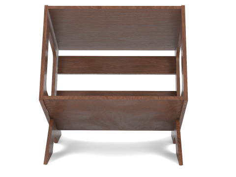 Books Record Storage Stand 3D Model