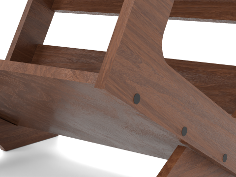 Books Record Storage Stand 3D Model