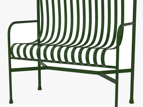 Kursi Hijau Furnitur Luar Ruangan Bergaris Hay Palissade 3D Model 3D