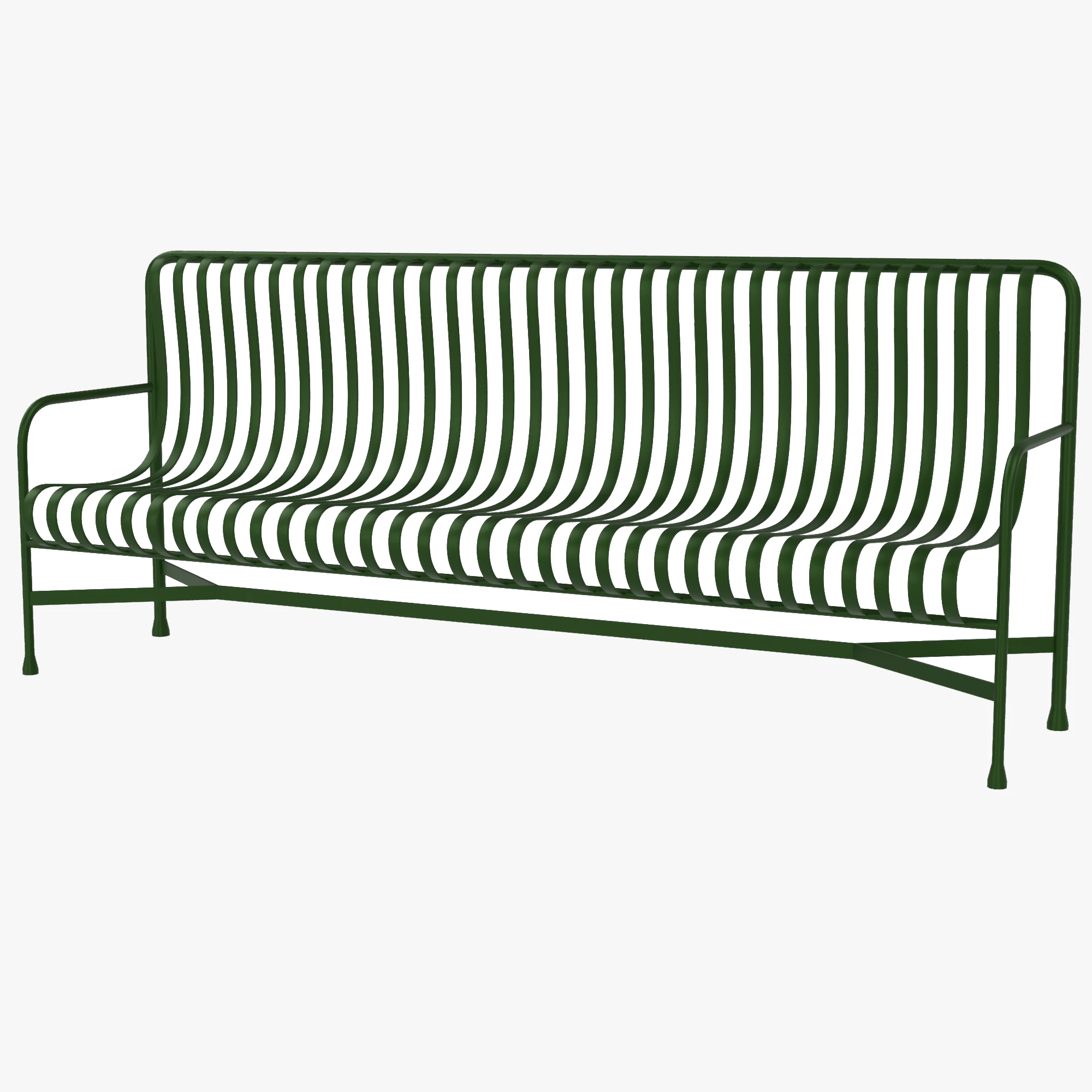 Hay Palissade ray&eacute; mobilier d'ext&eacute;rieur chaise verte Modèle 3D .c4d .max .obj .3ds .fbx .stl .blend 