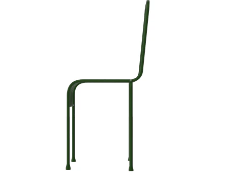 Hay Palissade gestreept tuinmeubilair groene stoel 3D Model