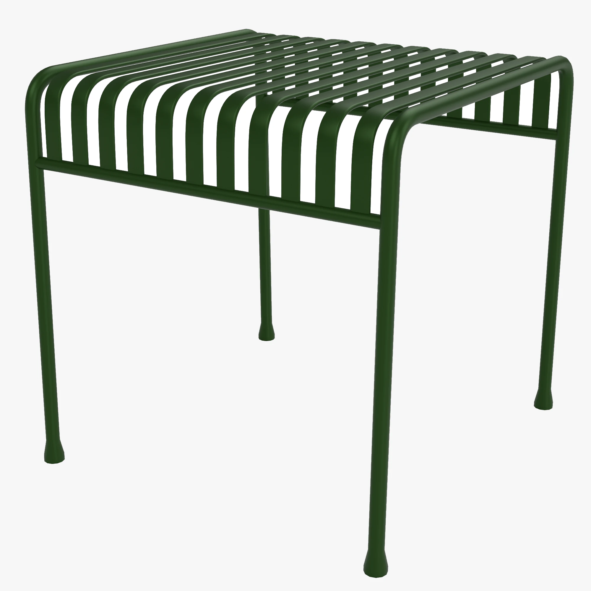 Hay Palissade Striped Outdoor Furniture Green Table 3D Model .c4d .max .obj .3ds .fbx .stl .blend 