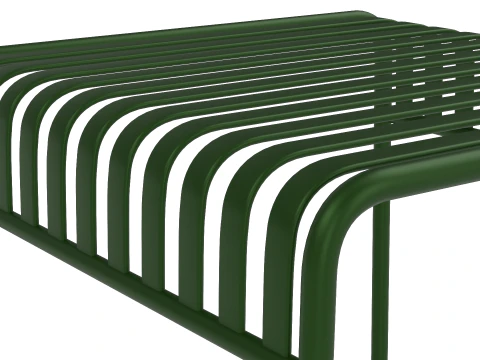 Hay Palissade Striped Outdoor Furniture Green Table 3D Model