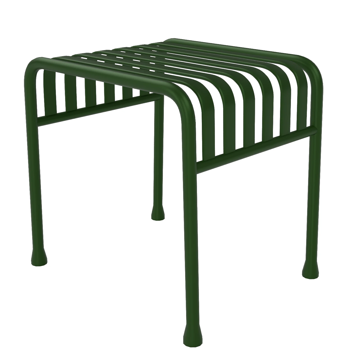 Hay Palissade Striped Outdoor Furniture Green Table 3D Model .c4d .max .obj .3ds .fbx .stl .blend 