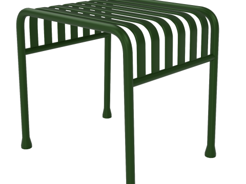 Hay Palissade Gestreept Tuinmeubilair Groene Tafel 3D Model