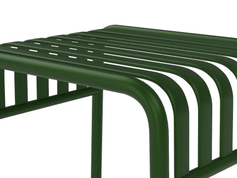 Hay Palissade Striped Outdoor Furniture Green Table 3D Model