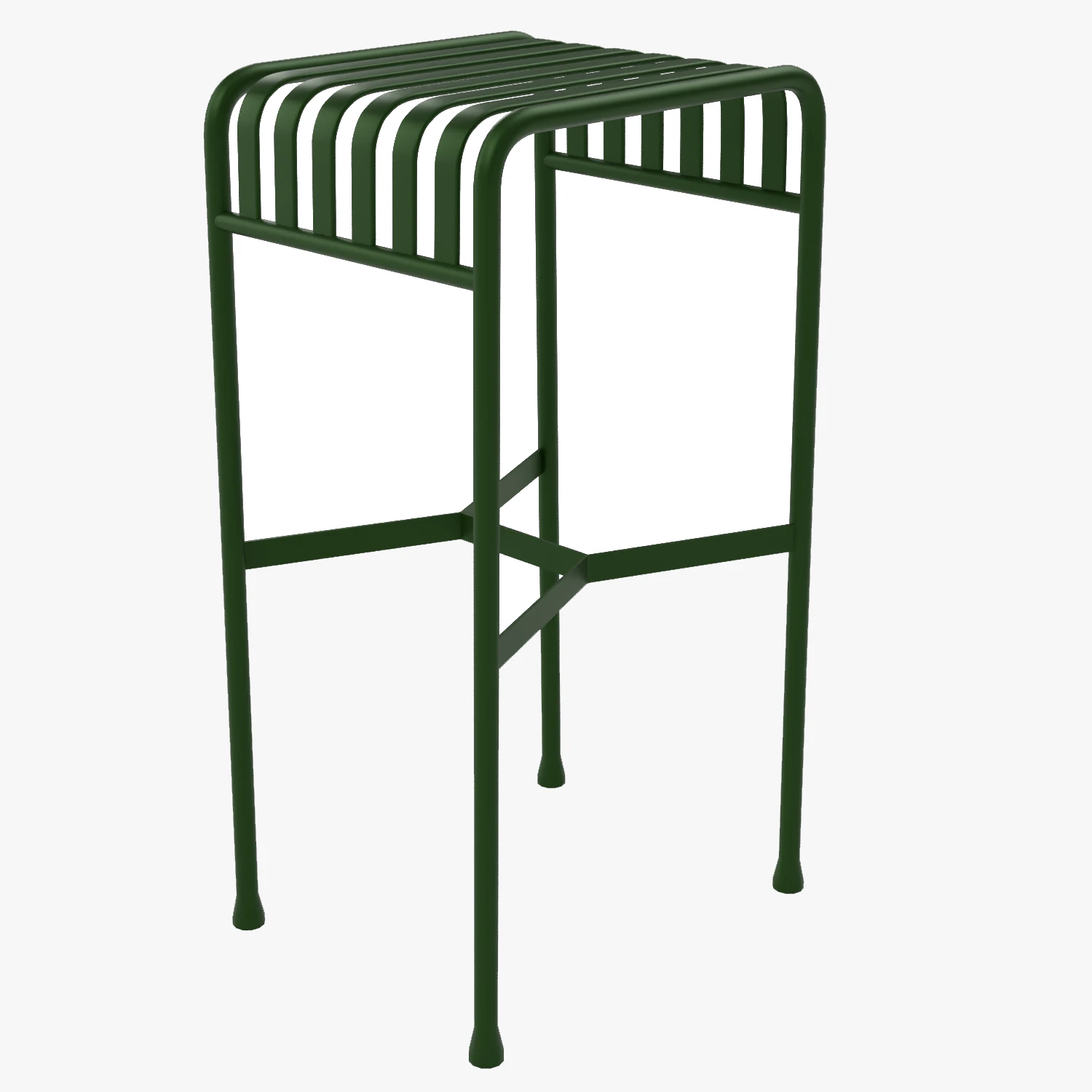 Hay Palissade Striped Outdoor Furniture Green Table 3D Model .c4d .max .obj .3ds .fbx .stl .blend 