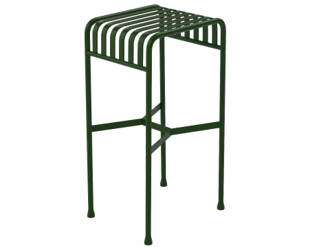 Hay Palissade Striped Outdoor Furniture Green Table 3D Model