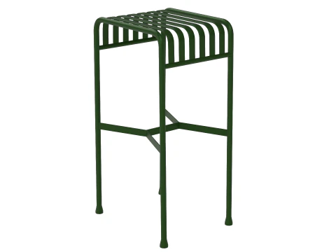 Hay Palissade Striped Outdoor Furniture Green Table 3D Model