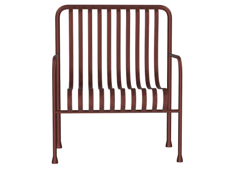 Hay Palissade Striped Outdoor Furniture Brown Chair 3D Model
