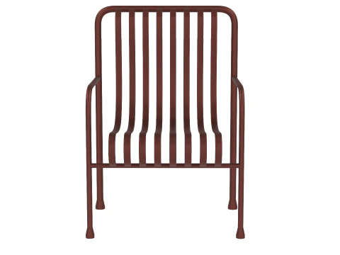 Hay Palissade Striped Outdoor Furniture Brown Chair 3D Model