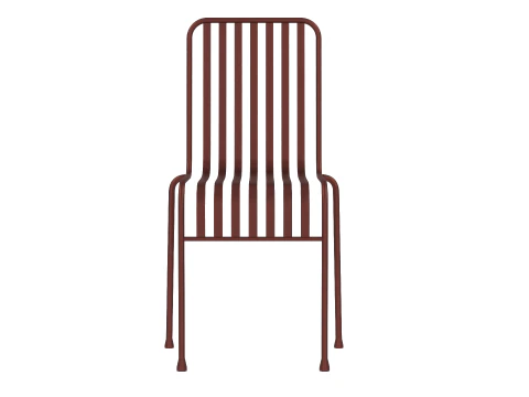Hay Palissade Striped Outdoor Furniture Brown Chair 3D Model