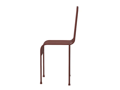 Hay Palissade Striped Outdoor Furniture Brown Chair 3D Model