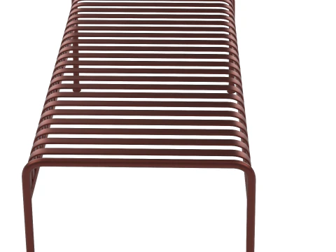 Hay Palissade Striped Outdoor Furniture Brown Table 3D Model