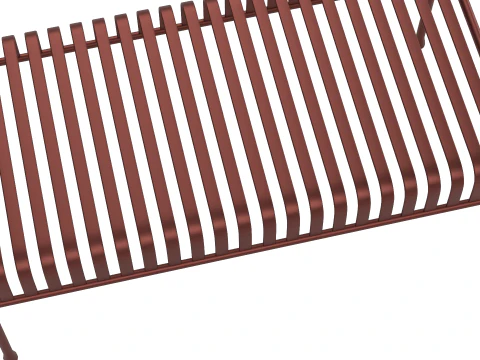 Hay Palissade Striped Outdoor Furniture Brown Table 3D Model