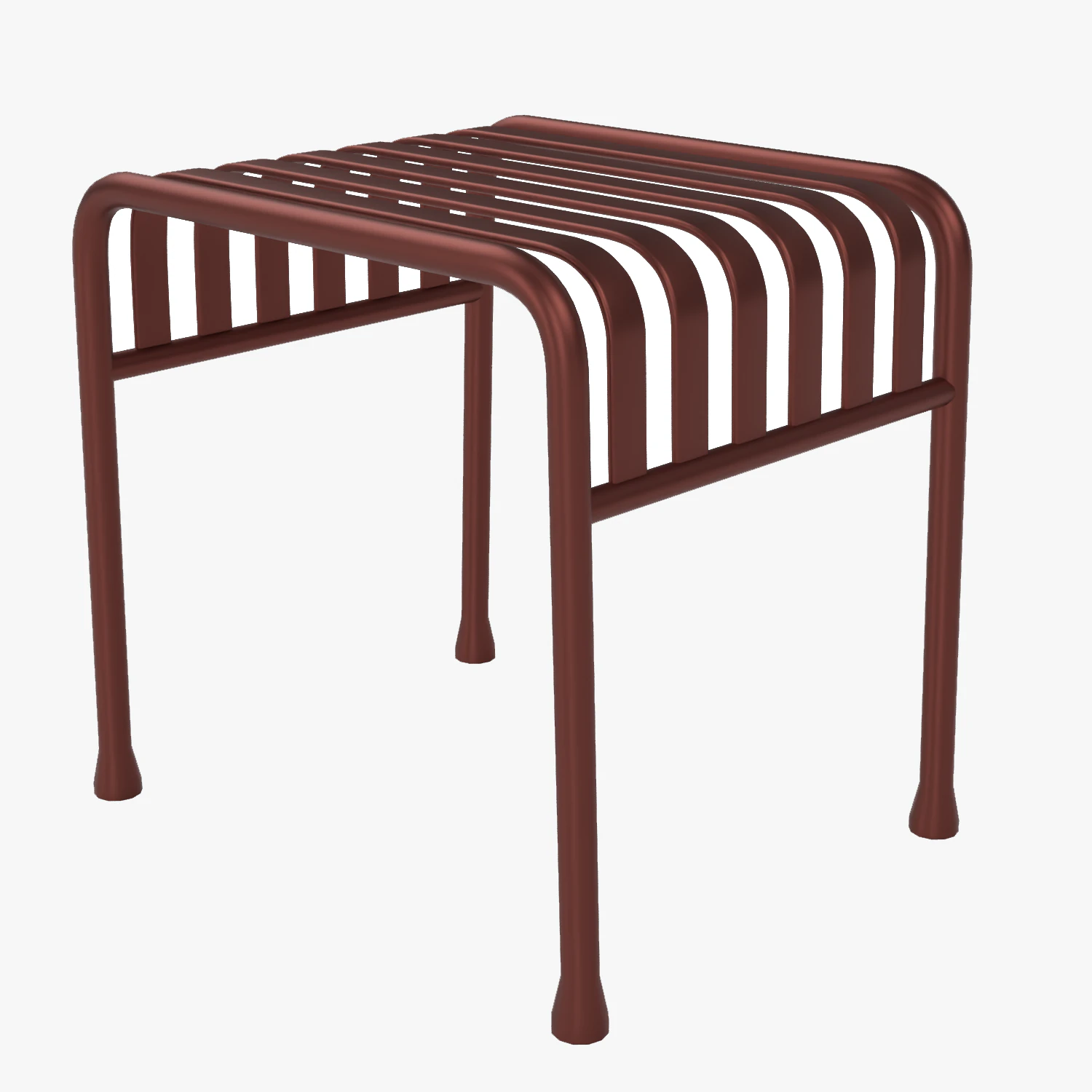Hay Palissade Striped Outdoor Furniture Brown Table 3D Model .c4d .max .obj .3ds .fbx .stl .blend 