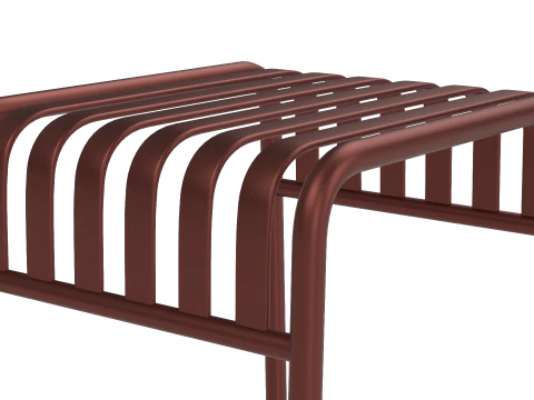 Hay Palissade Striped Outdoor Furniture Brown Table 3D Model