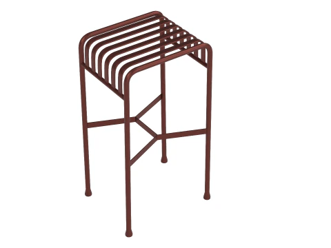 Hay Palissade Striped Outdoor Furniture Brown Table 3D Model