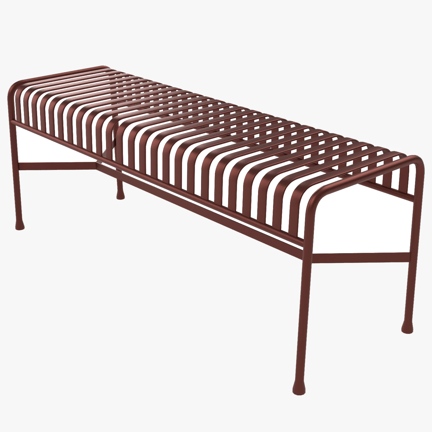 Hay Palissade Striped Outdoor Furniture Brown Table 3D Model .c4d .max .obj .3ds .fbx .stl .blend 