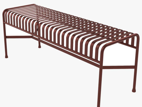Hay Palissade Striped Outdoor Furniture Brown Table 3D Model