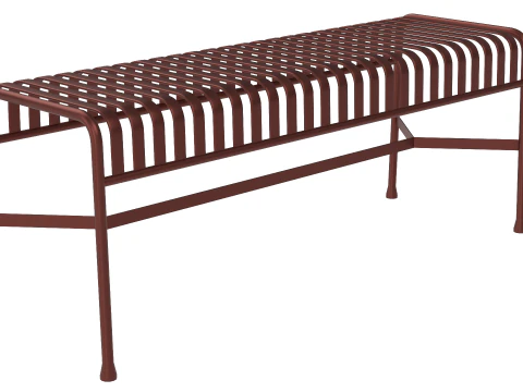 Hay Palissade Striped Outdoor Furniture Brown Table 3D Model
