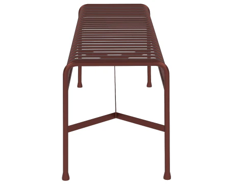 Hay Palissade Striped Outdoor Furniture Brown Table 3D Model