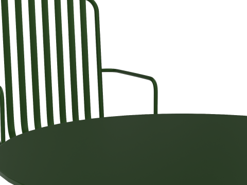 Hay Palissade Striped Outdoor Furniture Set Green 3D Model