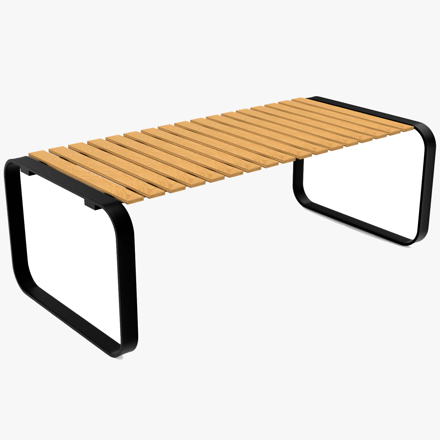 Wooden Striped Outdoor Table 3D Model .c4d .max .obj .3ds .fbx .stl .blend 