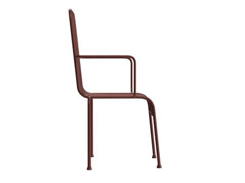 Hay Palissade Striped Outdoor Furniture Brown Chair 3D Model